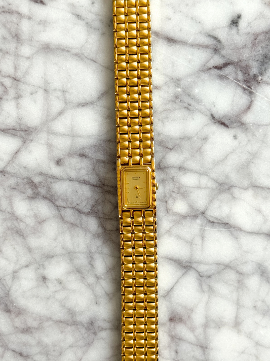 Vintage Citizen Gold Mesh Watch