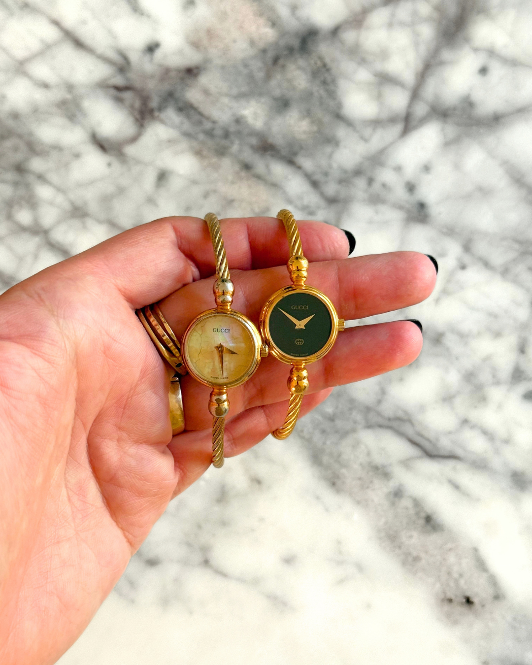 Authentic Gucci Wrap Watch with Black Dial