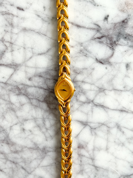 Vintage Seiko 1980's Gold Knotted Band
