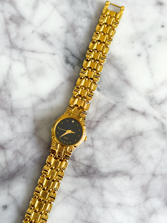 1970's Textured Gold Watch