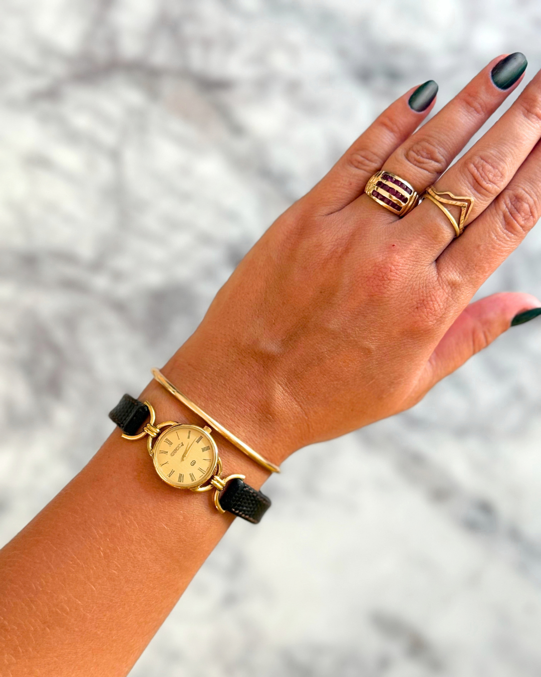 Vintage Gucci 6000L Roman Numeral