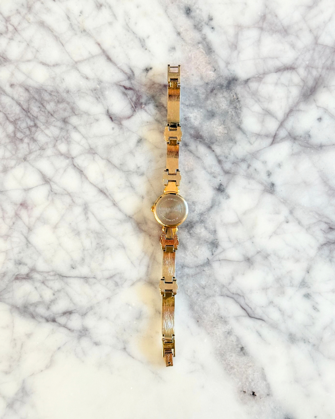 Vintage Mixed Metal Textured Band Watch