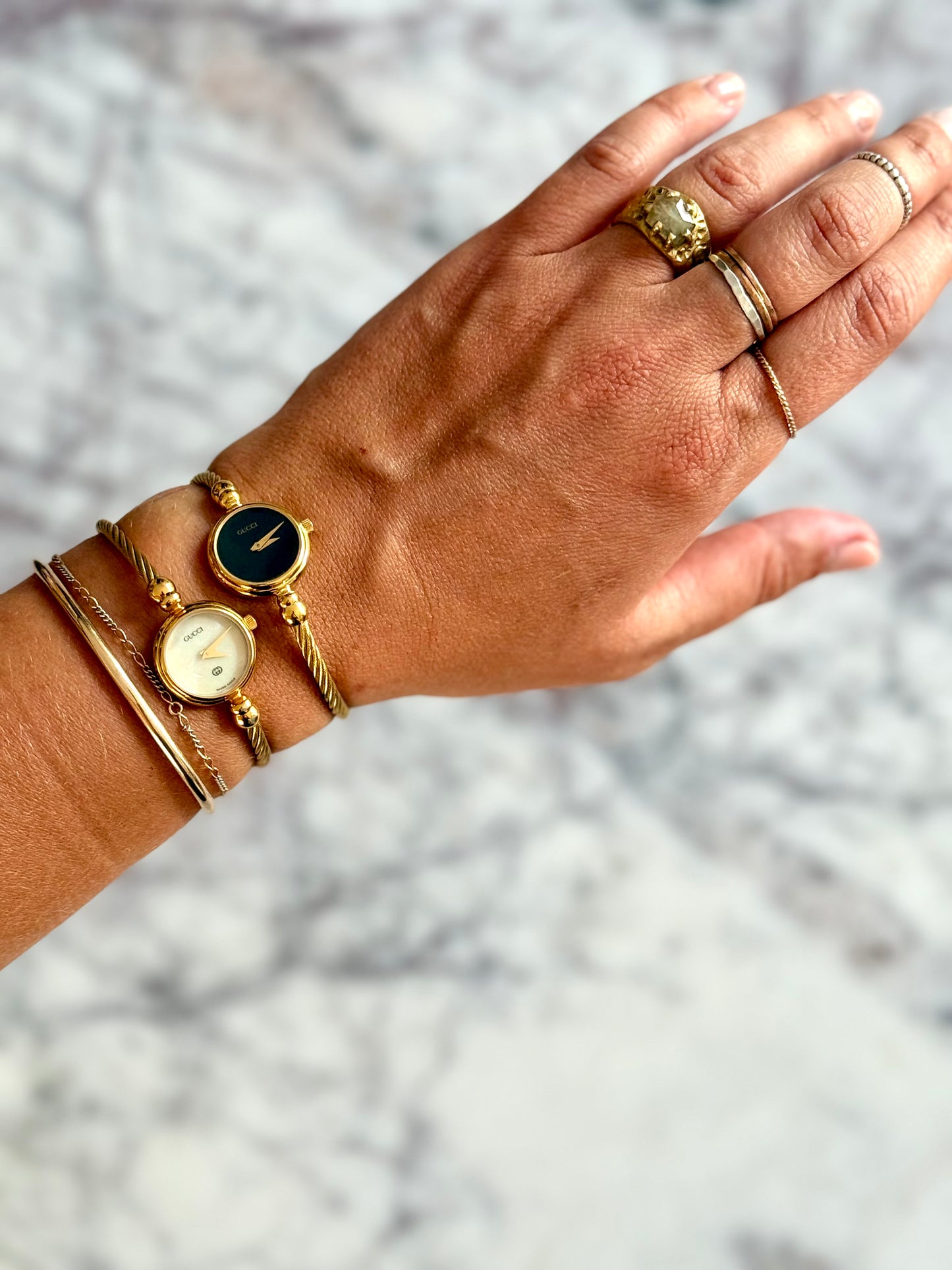 Authentic Gucci Wrap Watch with Black Dial