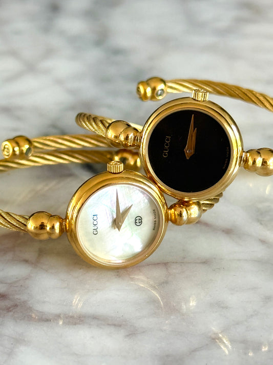 Authentic Gucci Wrap Watch with Black Dial