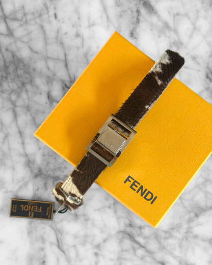 Vintage Fendi Pony Hair Deadstock Flip Watch