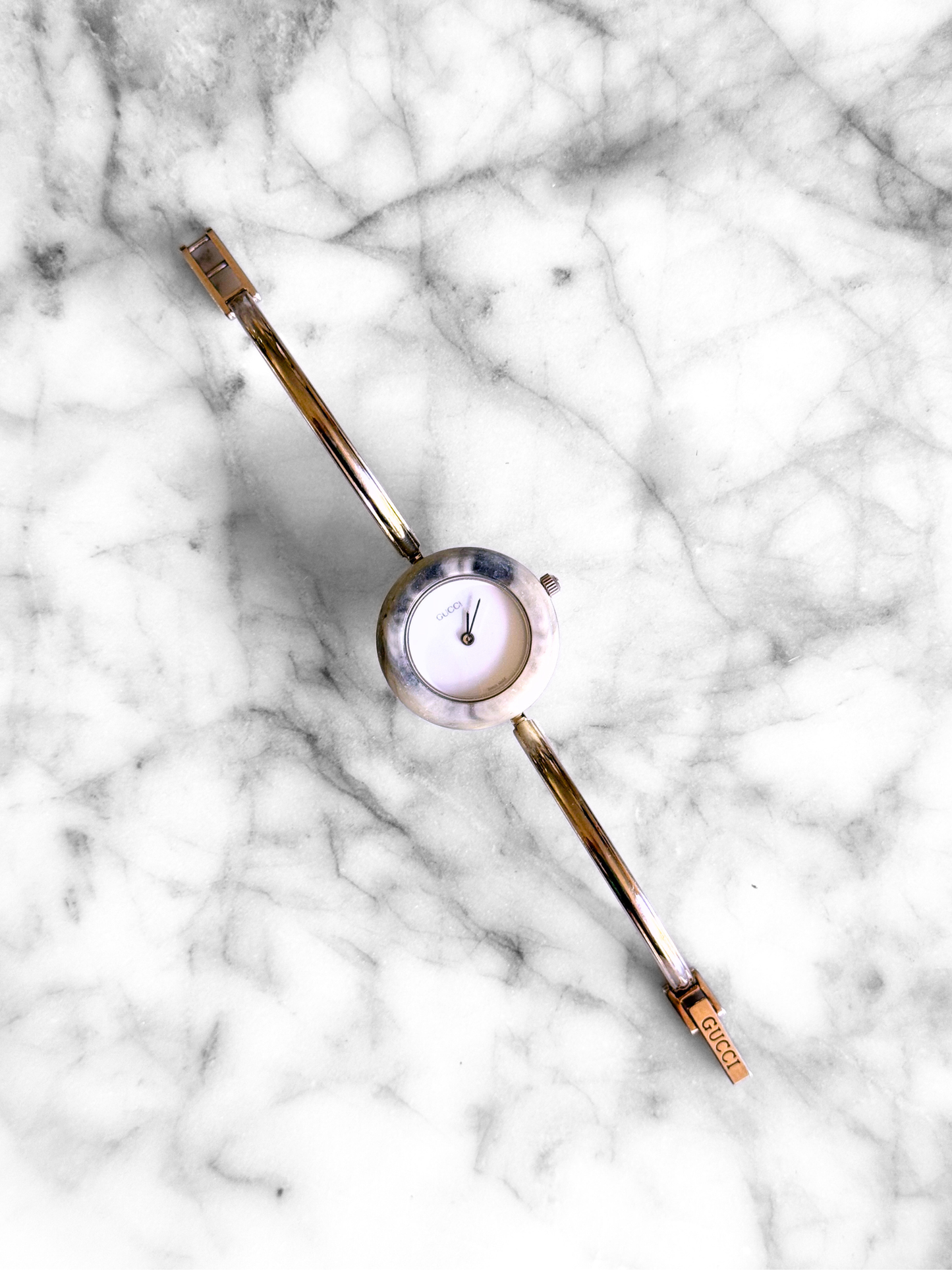 Vintage Gucci Full Interchangeable Bezel Watch Set | Classic Silver Bangle