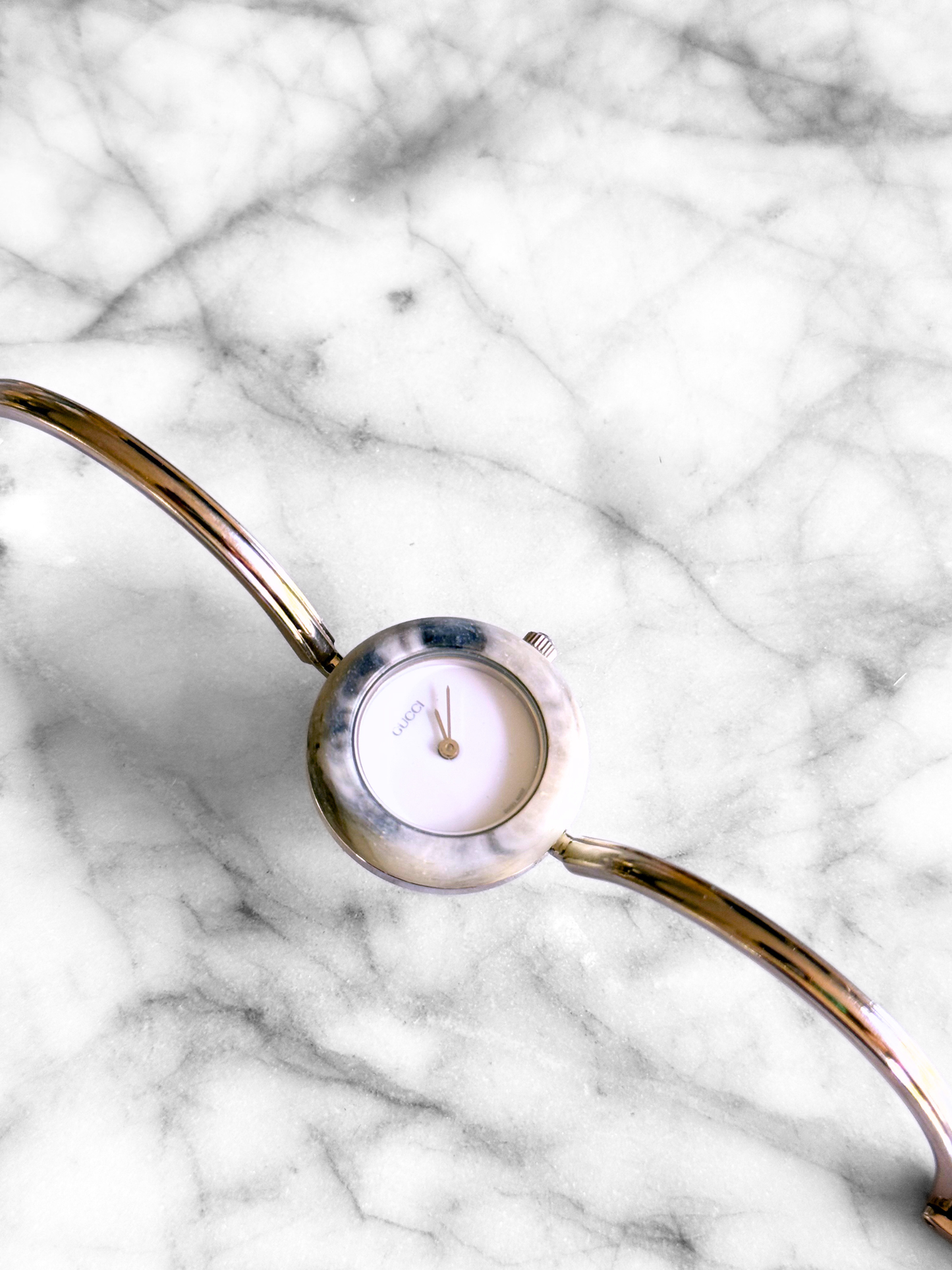 Vintage Gucci Full Interchangeable Bezel Watch Set | Classic Silver Bangle