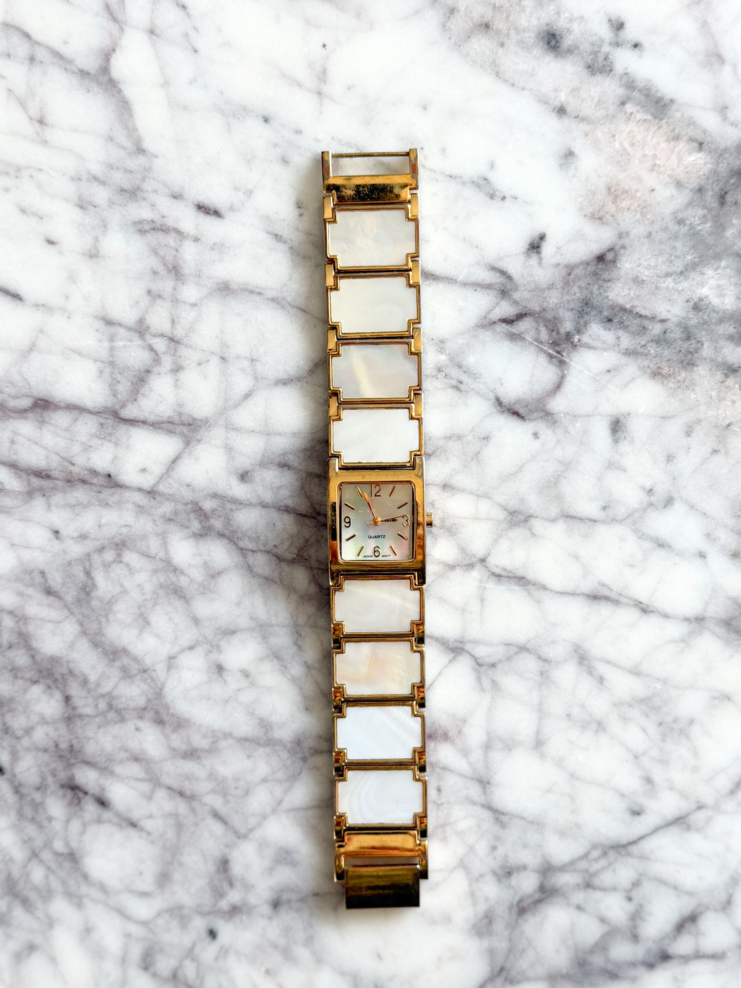 Vintage White Abalone Shell Watch