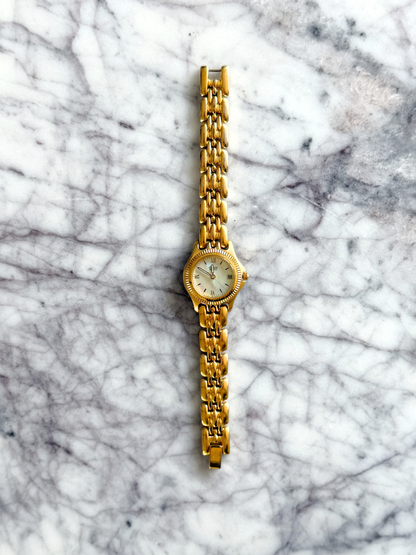 Vintage Citizen Fluted Bezel Watch with Abalone Dial
