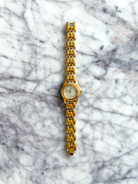 Vintage Citizen Fluted Bezel Watch with Abalone Dial