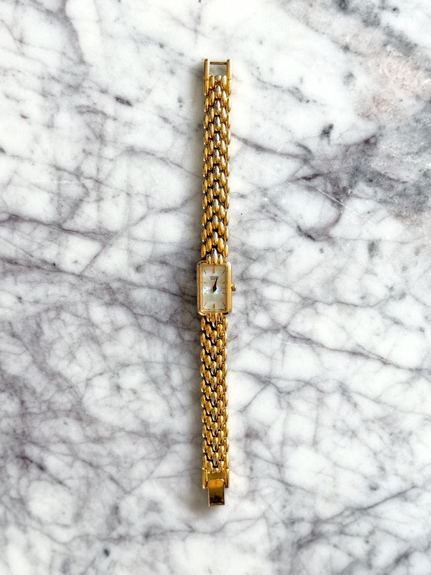 Vintage Gold Rectangular Citizen Watch