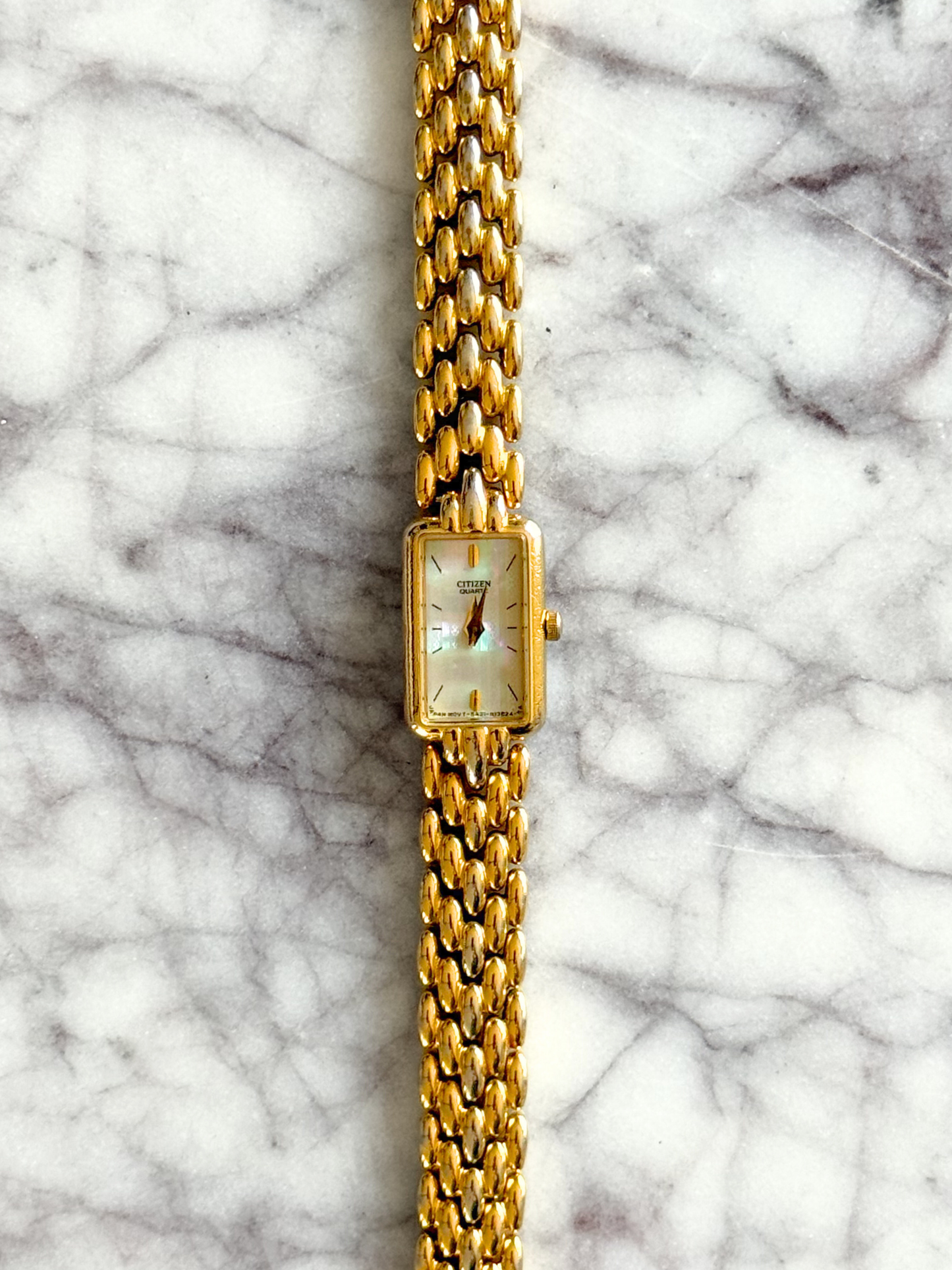 Vintage Gold Rectangular Citizen Watch