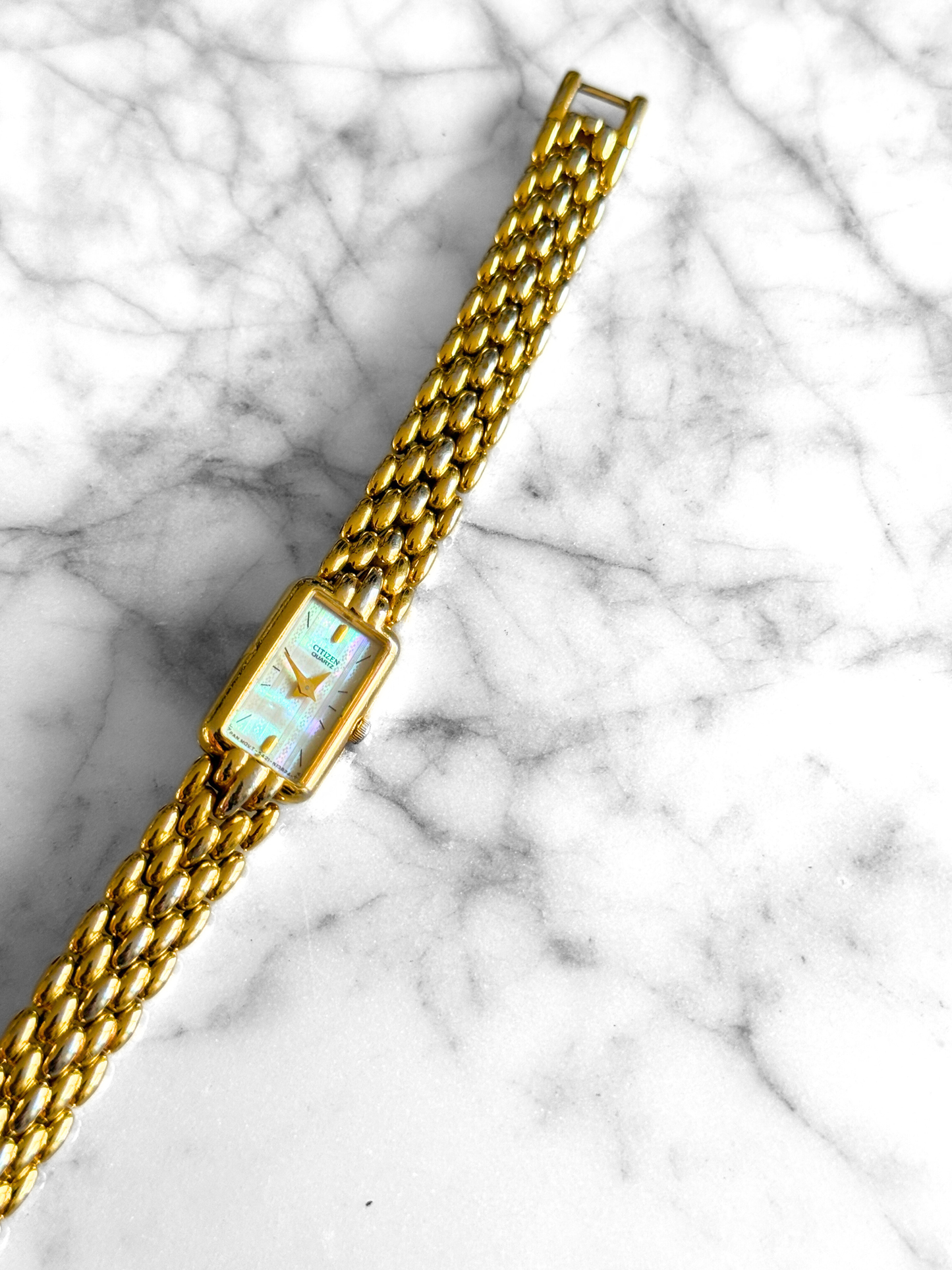 Vintage Gold Rectangular Citizen Watch