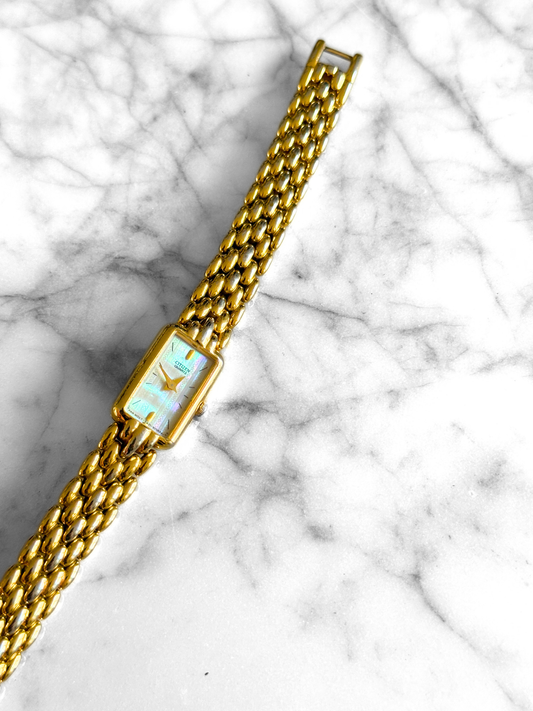 Vintage Gold Rectangular Citizen Watch