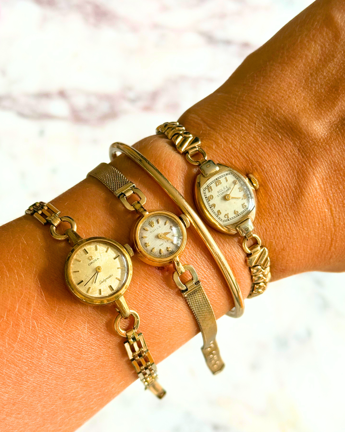 18k Gold Rolex Orchid Precision