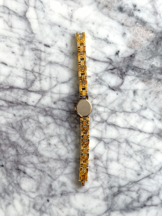 Vintage Gold Interlocking Band Watch