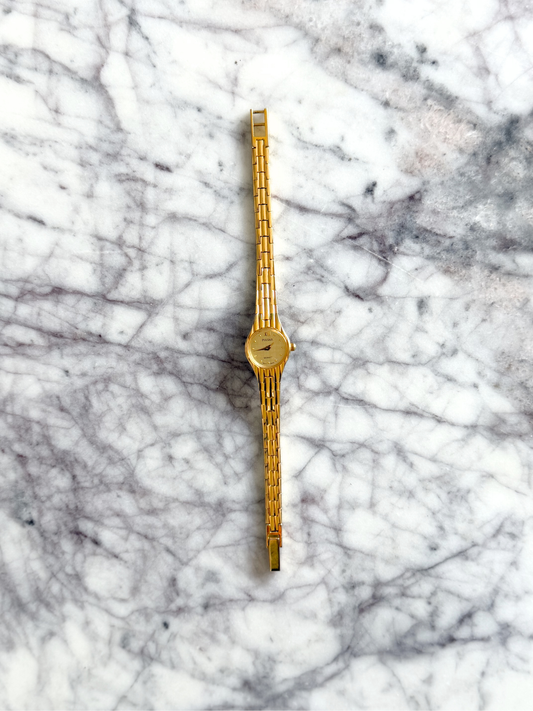 Gold Linear Dainty Watch