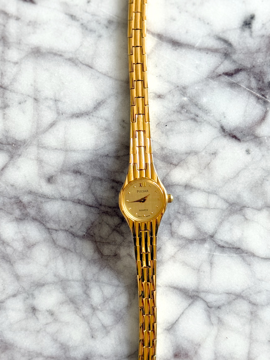 Gold Linear Dainty Watch