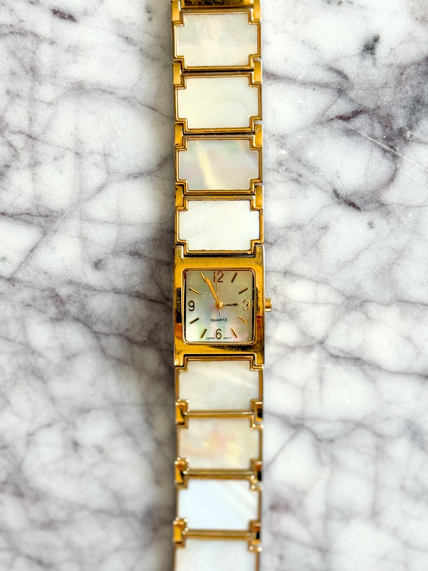 Vintage White Abalone Shell Watch