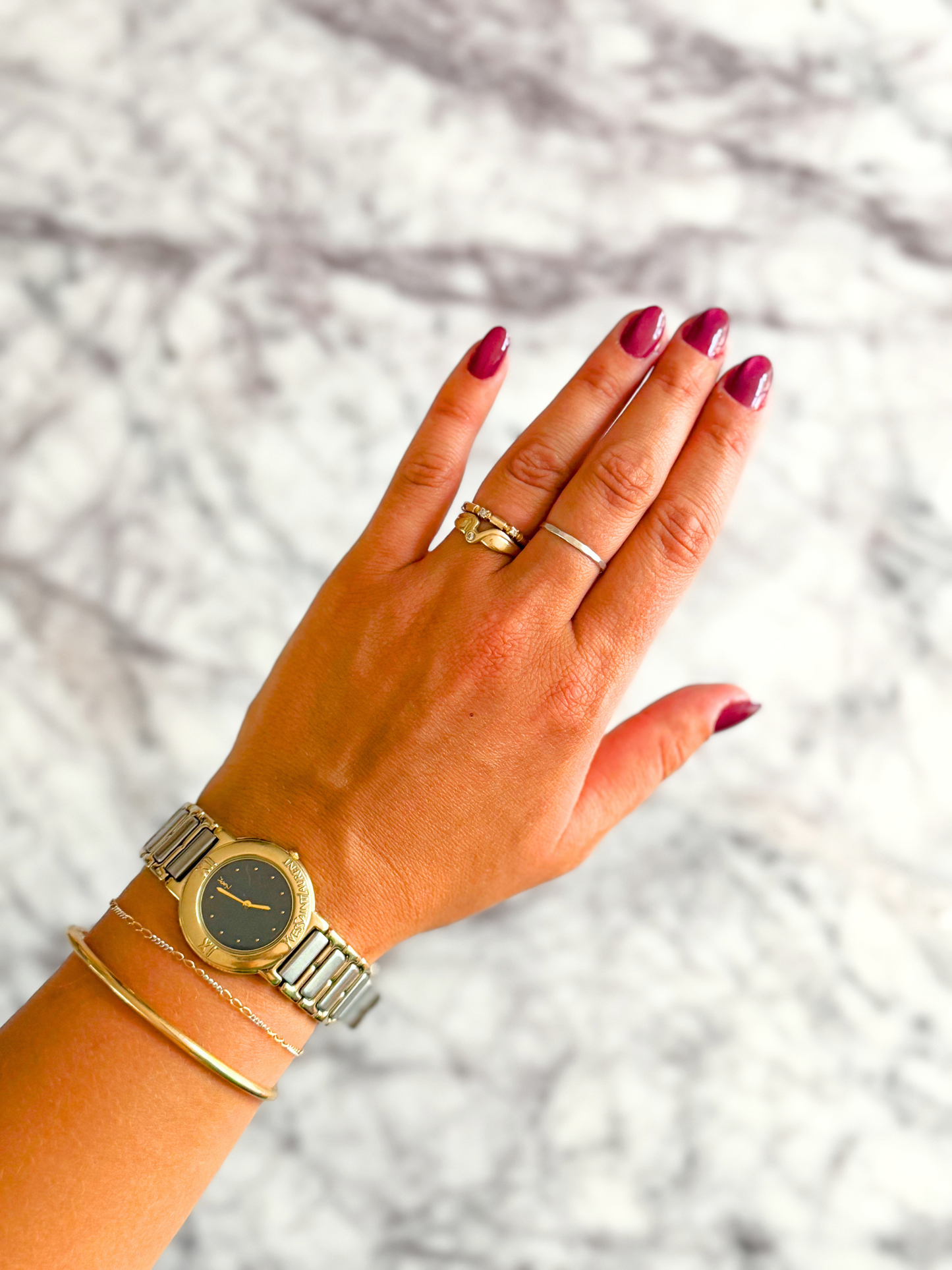 Vintage Mixed Metal YSL Unisex Watch