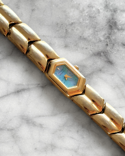 Iridescent Blue Abalone Watch