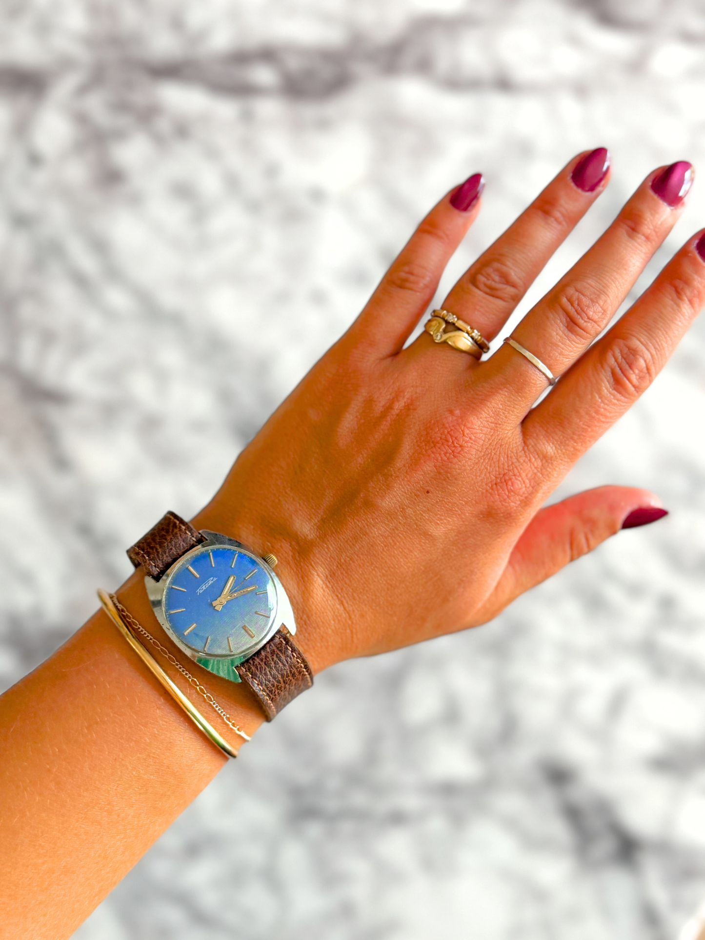 Vintage 1950's Ombre USSR Military Watch