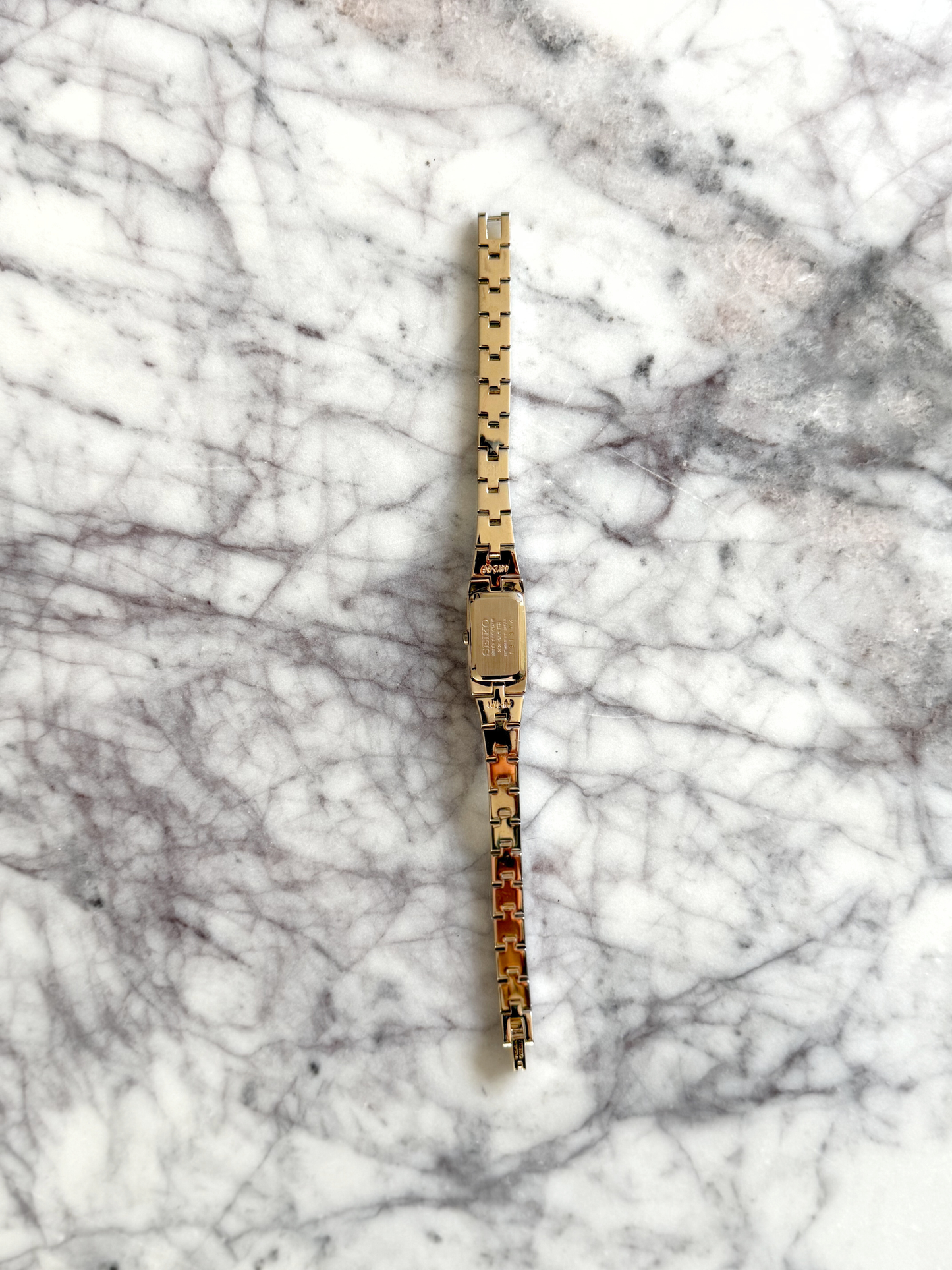 Vintage Mixed Metal Linear Seiko Watch