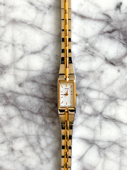 Vintage Mixed Metal Linear Seiko Watch