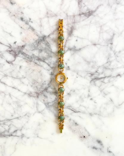 Vintage Jade Gemstone Watch