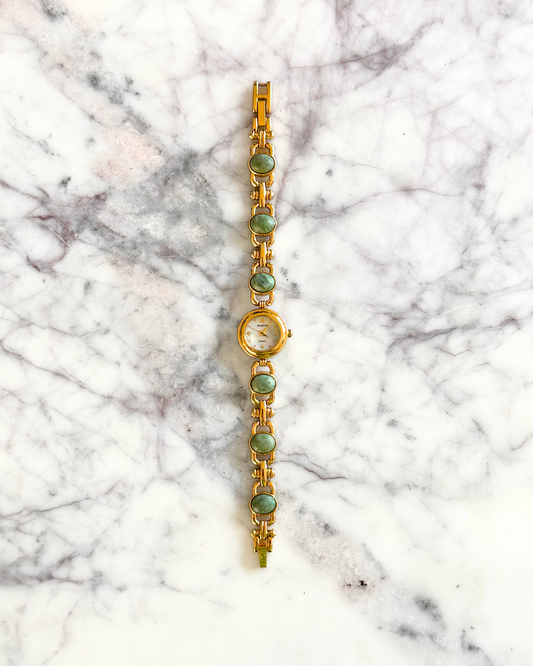 Vintage Jade Gemstone Watch