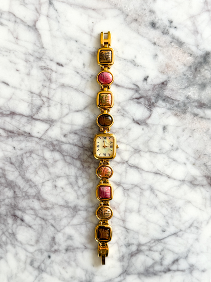 Vintage KJL Gemstone Watch