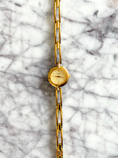 Vintage Gold Linear Ladder Watch