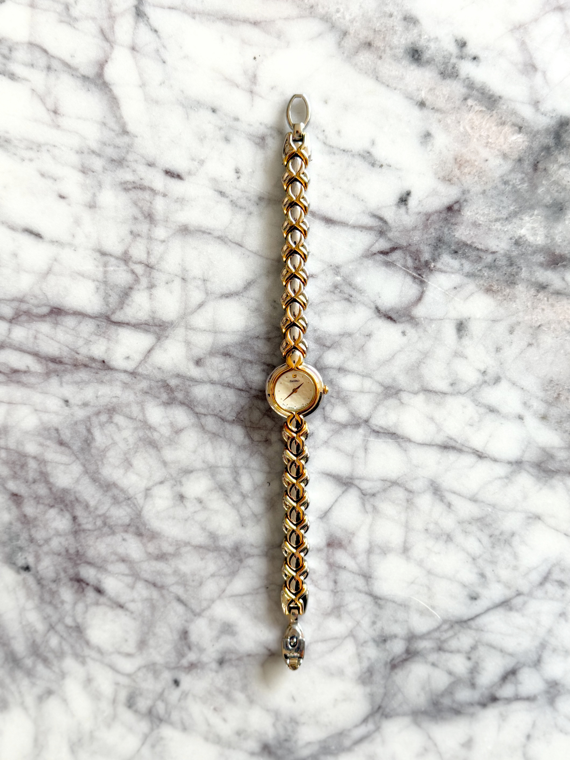 Vintage Seiko Braided Mixed Metal Watch – Sable