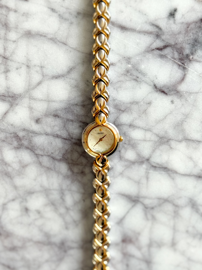 Vintage Seiko Braided Mixed Metal Watch
