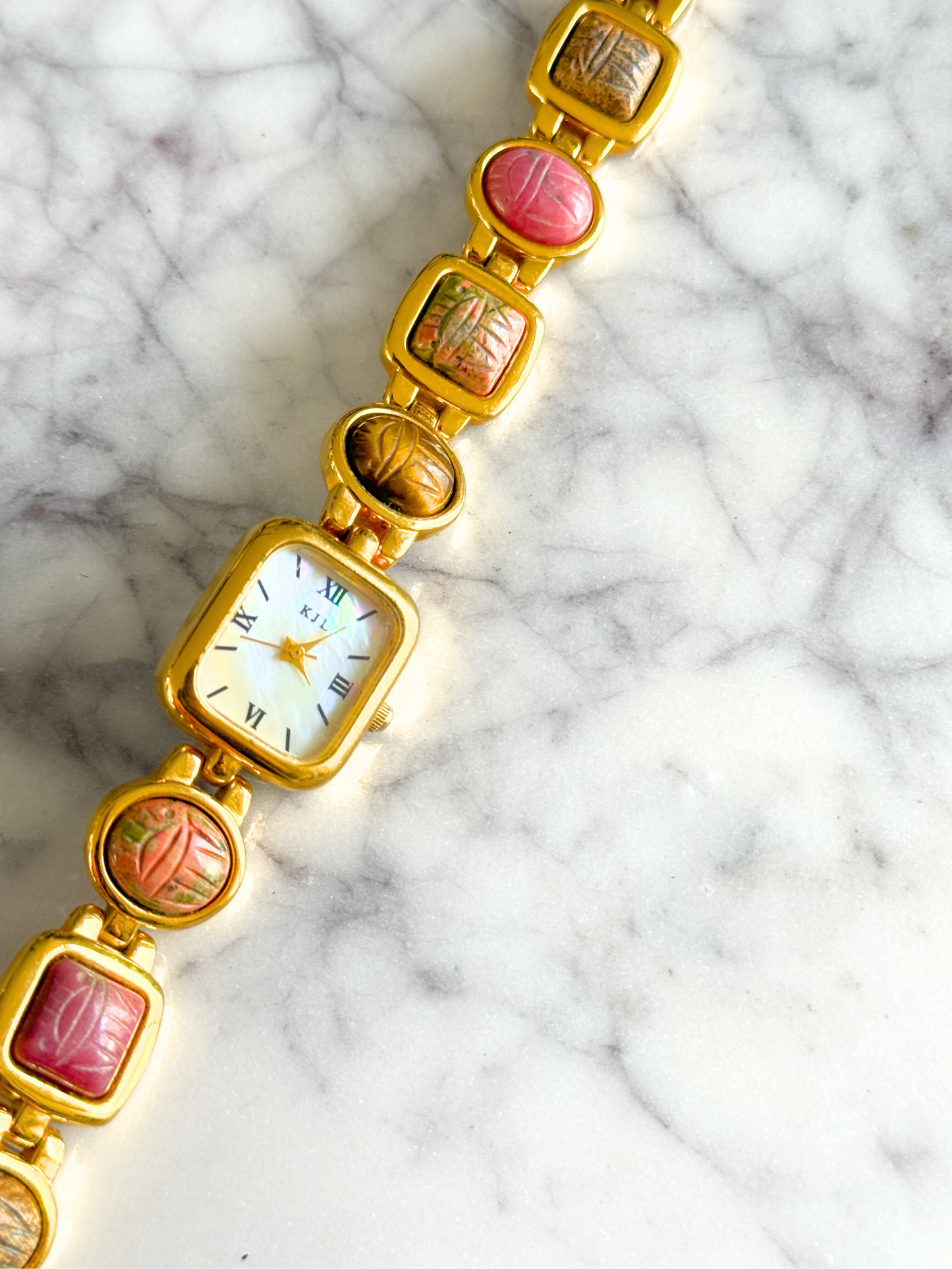Vintage KJL Gemstone Watch