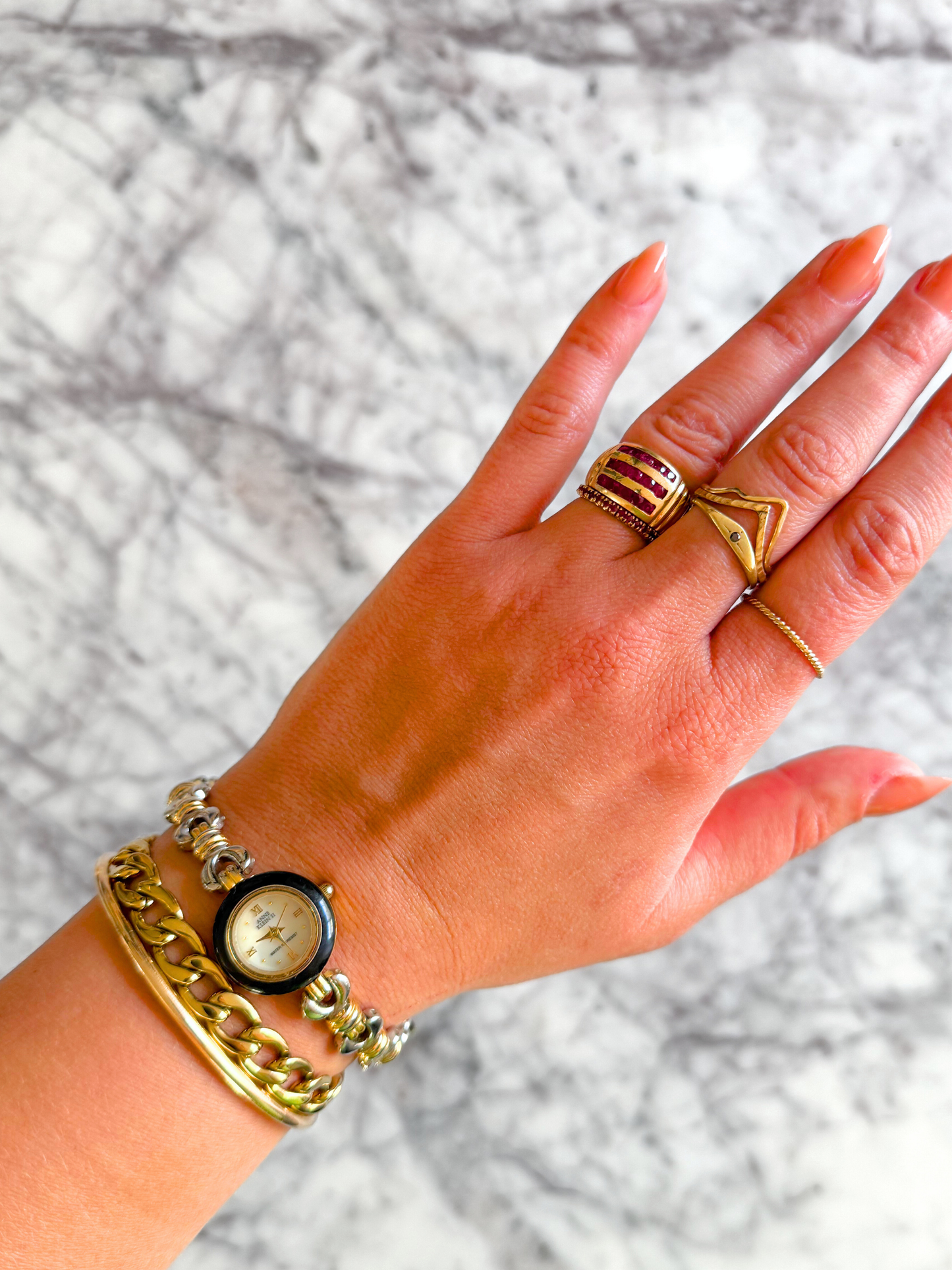 Vintage Mixed Metal Knot Watch
