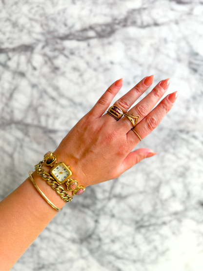 Vintage KJL Gemstone Watch