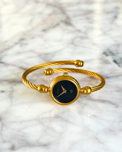 Authentic Gucci Wrap Watch with Black Dial