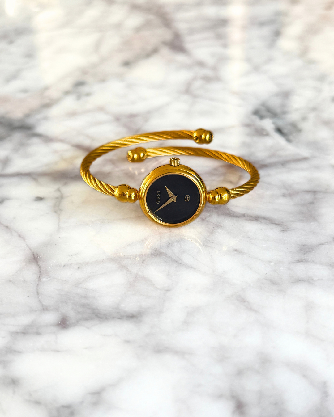 Authentic Gucci Wrap Watch with Black Dial