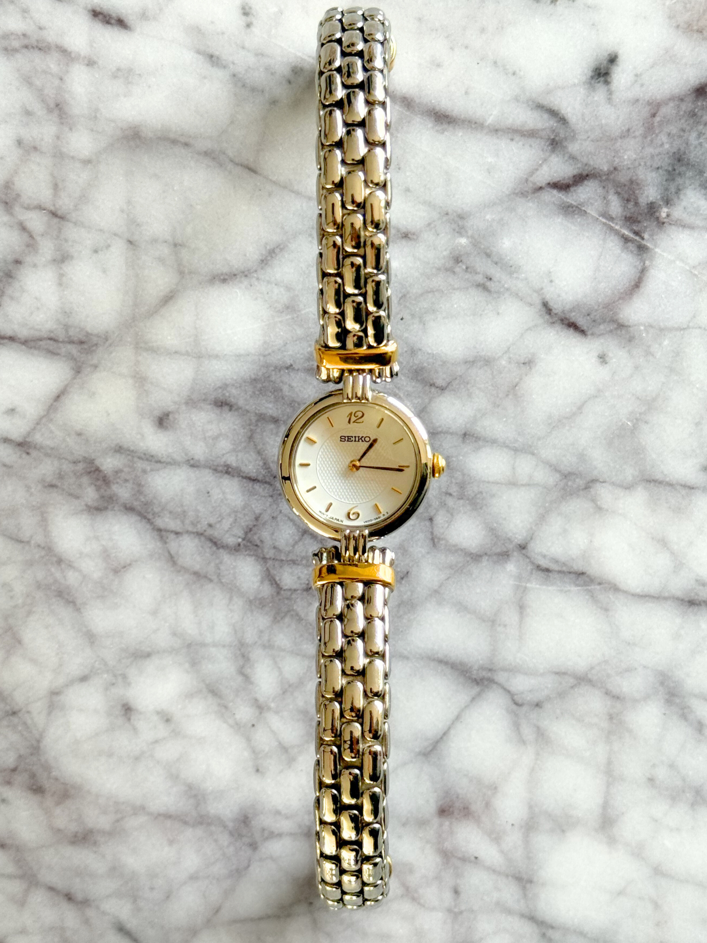 Vintage Seiko Mixed Metal Banded Watch