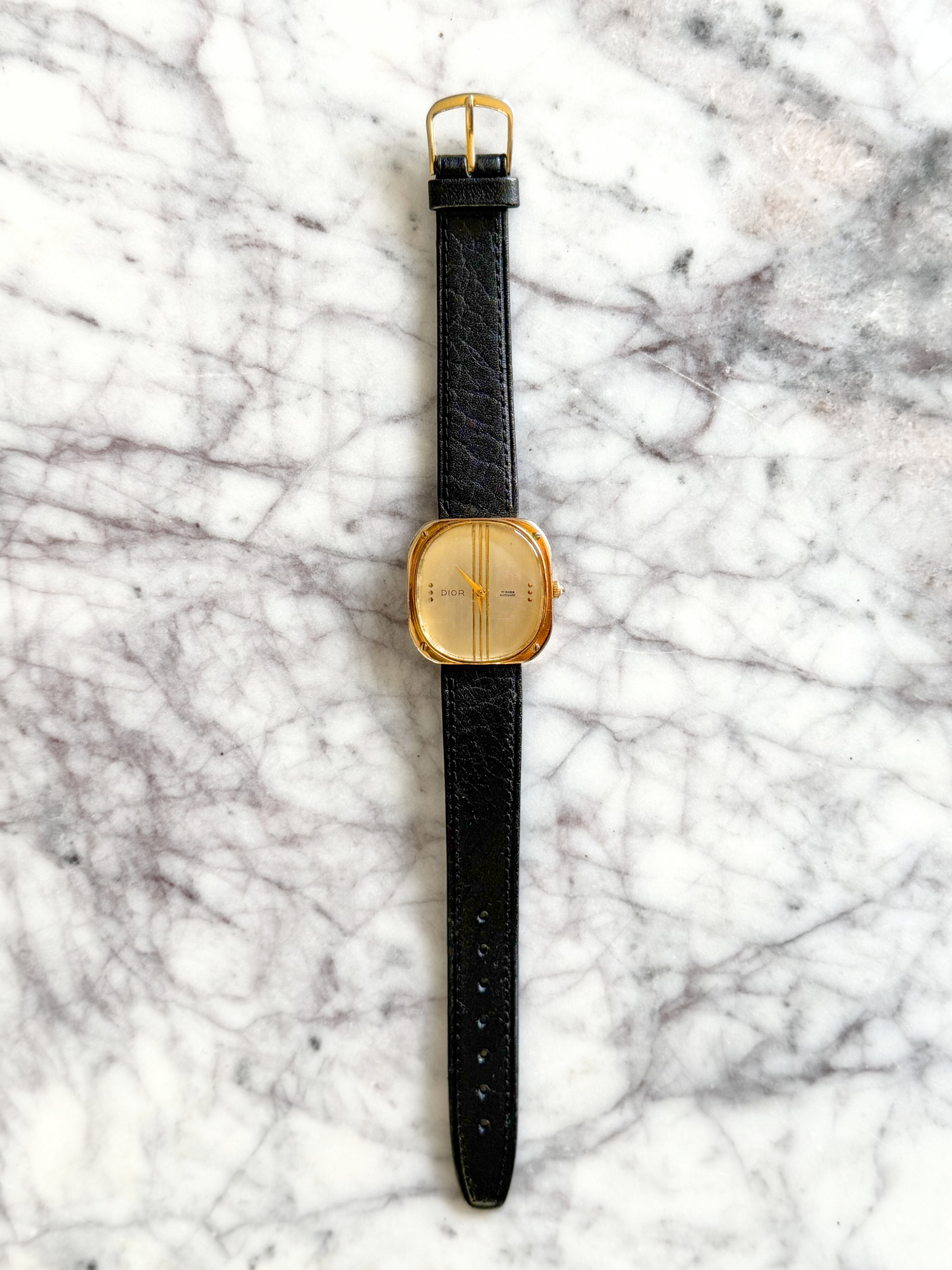 Vintage Rare Christian Dior Unisex Striped Watch