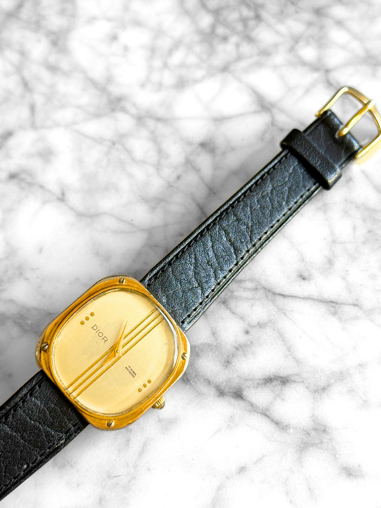 Vintage Rare Christian Dior Unisex Striped Watch