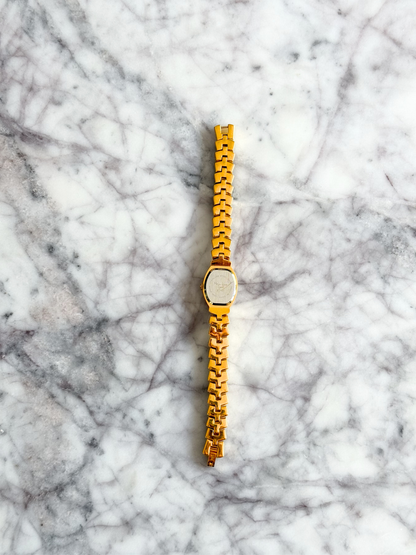 Natural Onyx Fan Patterned Watch