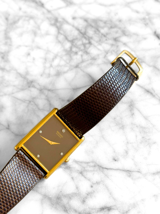 Vintage 1970's Chocolate Seiko Tank