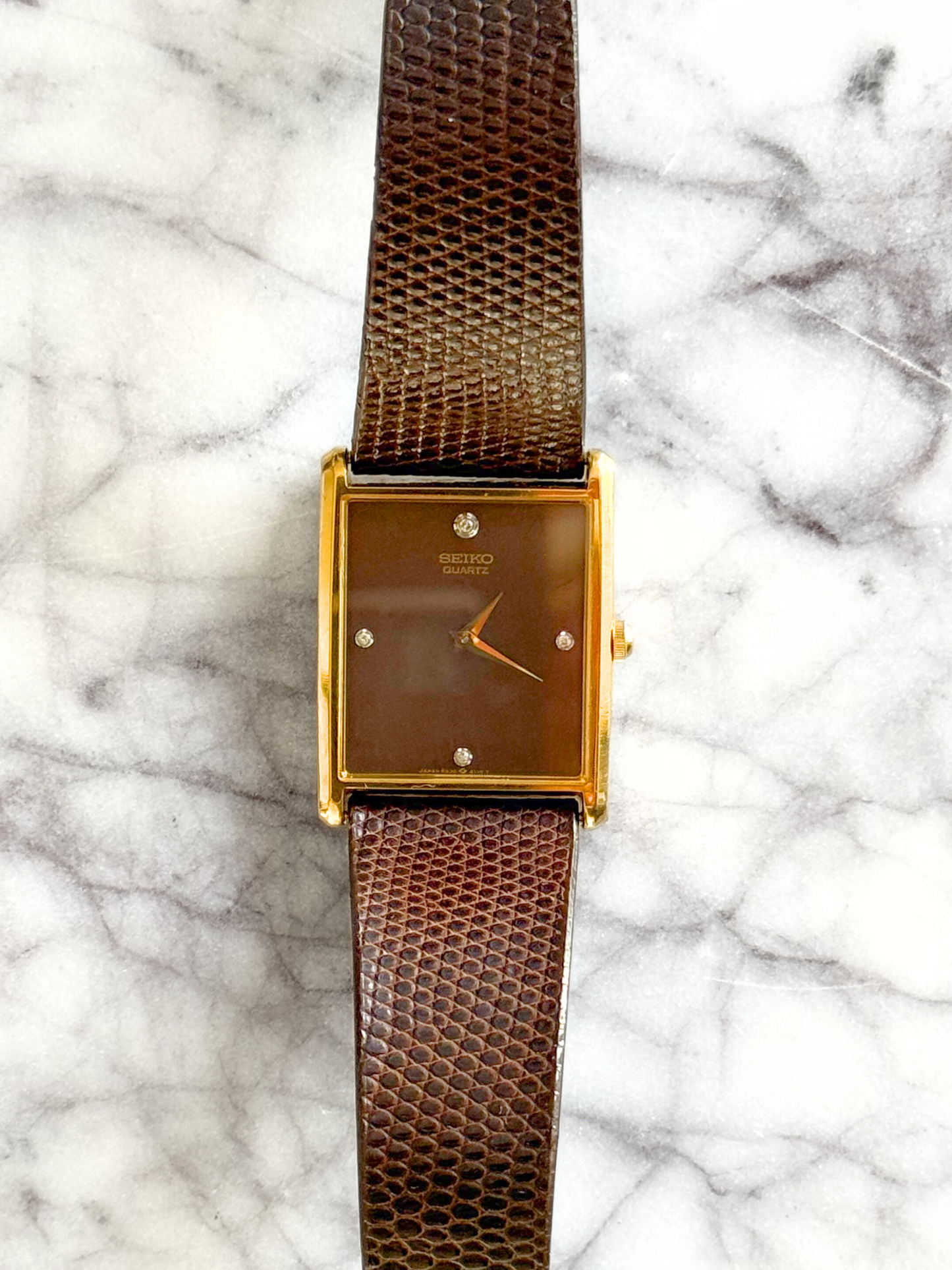 Vintage 1970's Chocolate Seiko Tank