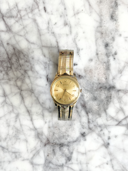 Vintage Midcentury Silver Stretch Benrus Watch