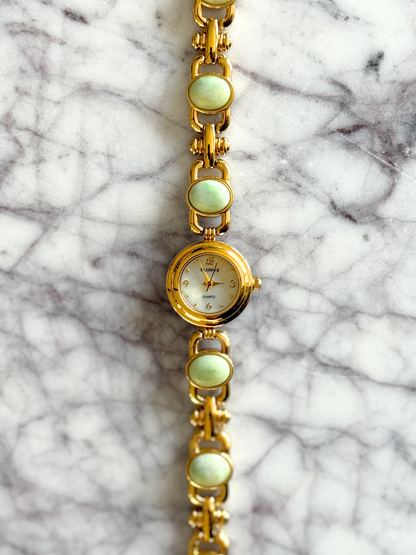 Vintage Jade Gemstone Watch