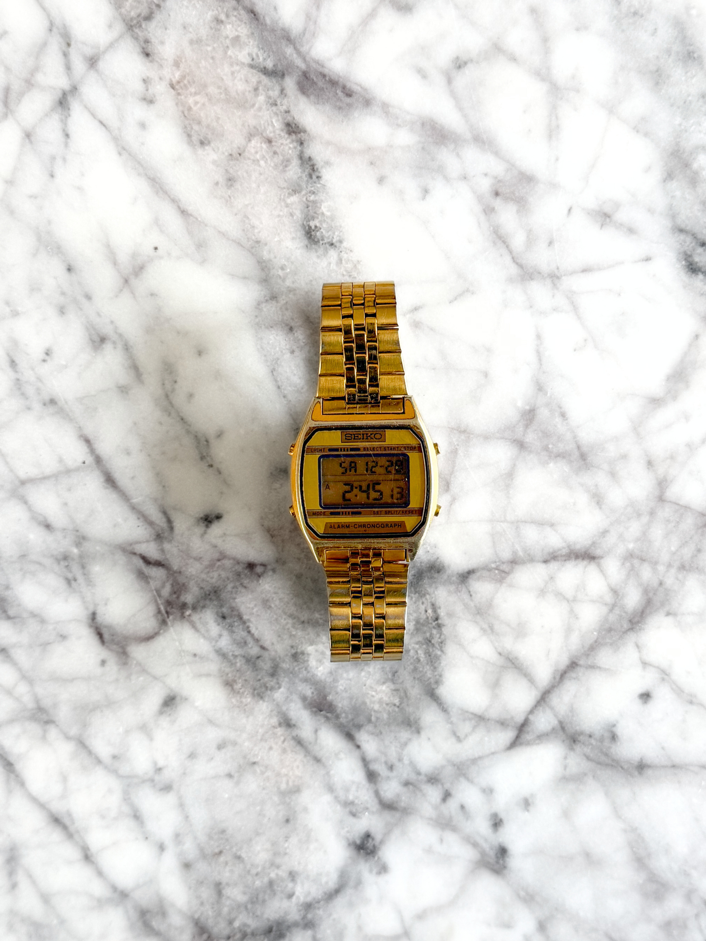 Vintage 1970's Gold Digital Seiko Watch