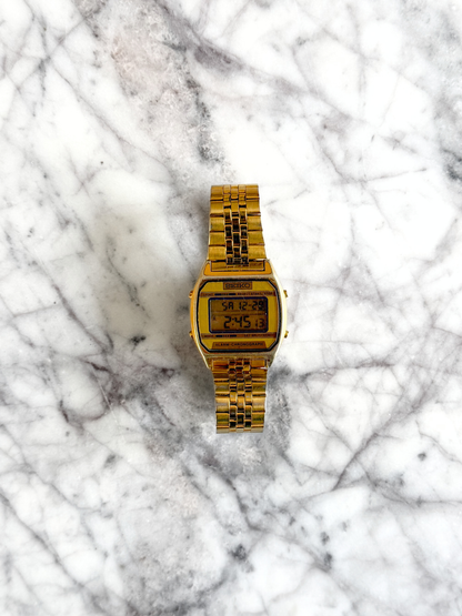 Vintage 1970's Gold Digital Seiko Watch