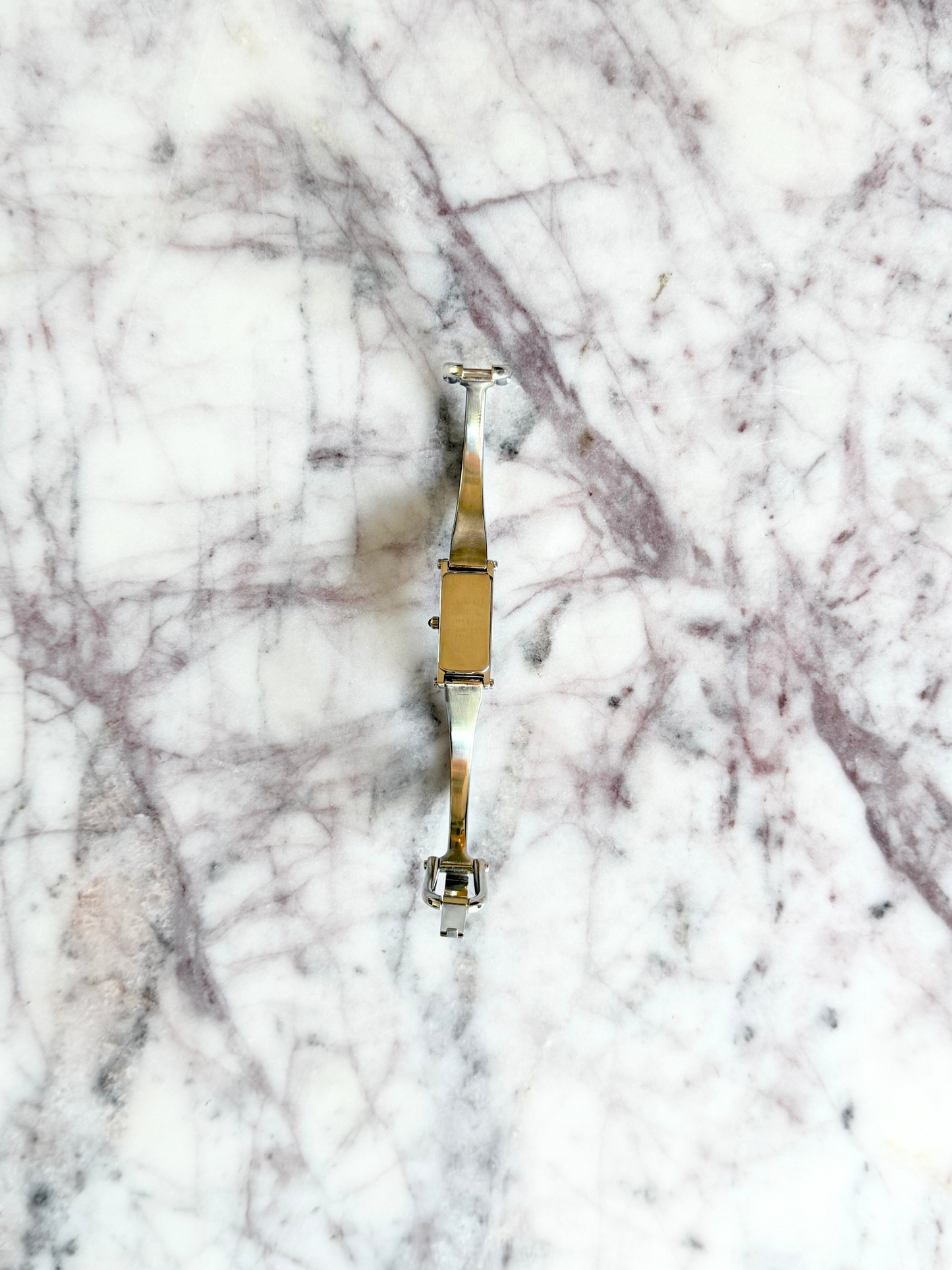 Vintage Silver Gucci Reversible Horsebit Watch